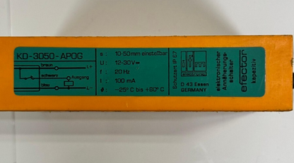 Elector KD3050APOG Capacitive Proximity Sensor –12–30VDC | Made in Germany2
