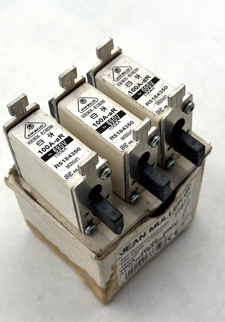 Jean Müller R5184350 NH Fuse Link 100A 690V | ( Pack of 3 pcs )0