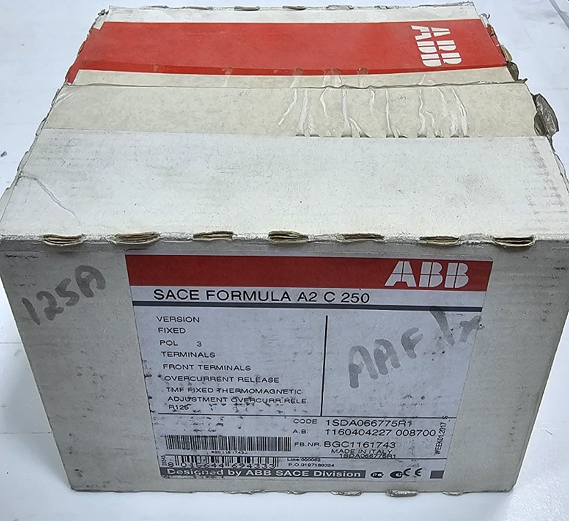 ABB | SACE FORMULA A2 C250 | Circuit Breaker| 125 A | 1SDA066775R11