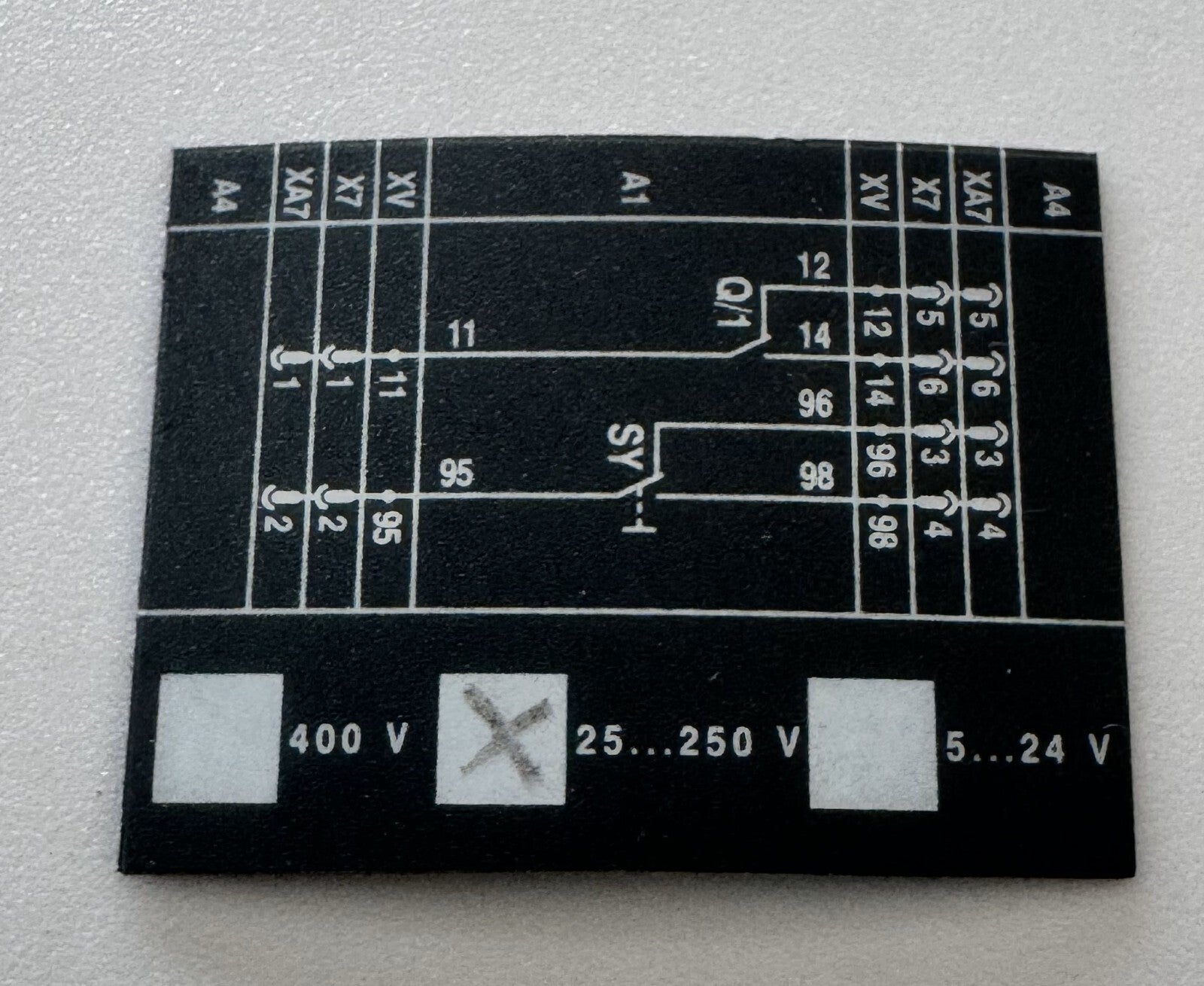 ABB SACE ISD AO51370 R1 Contact Module – Relay Terminal Layout & Voltage5