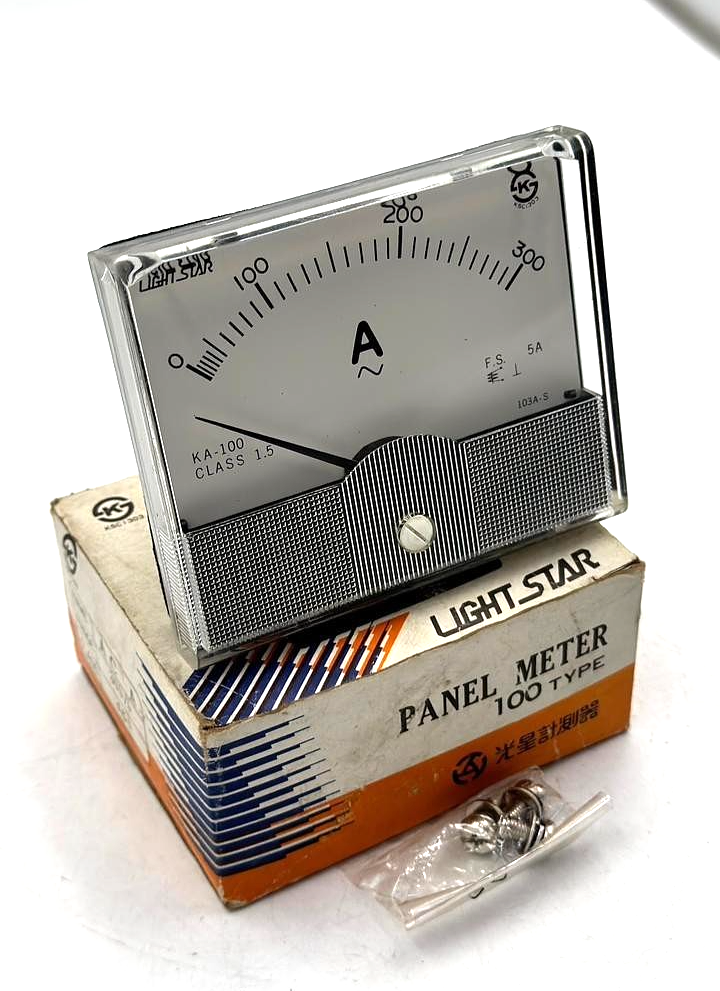 Light Star KA100 Analog AC Ammeter 0–300A | (1 pcs)0
