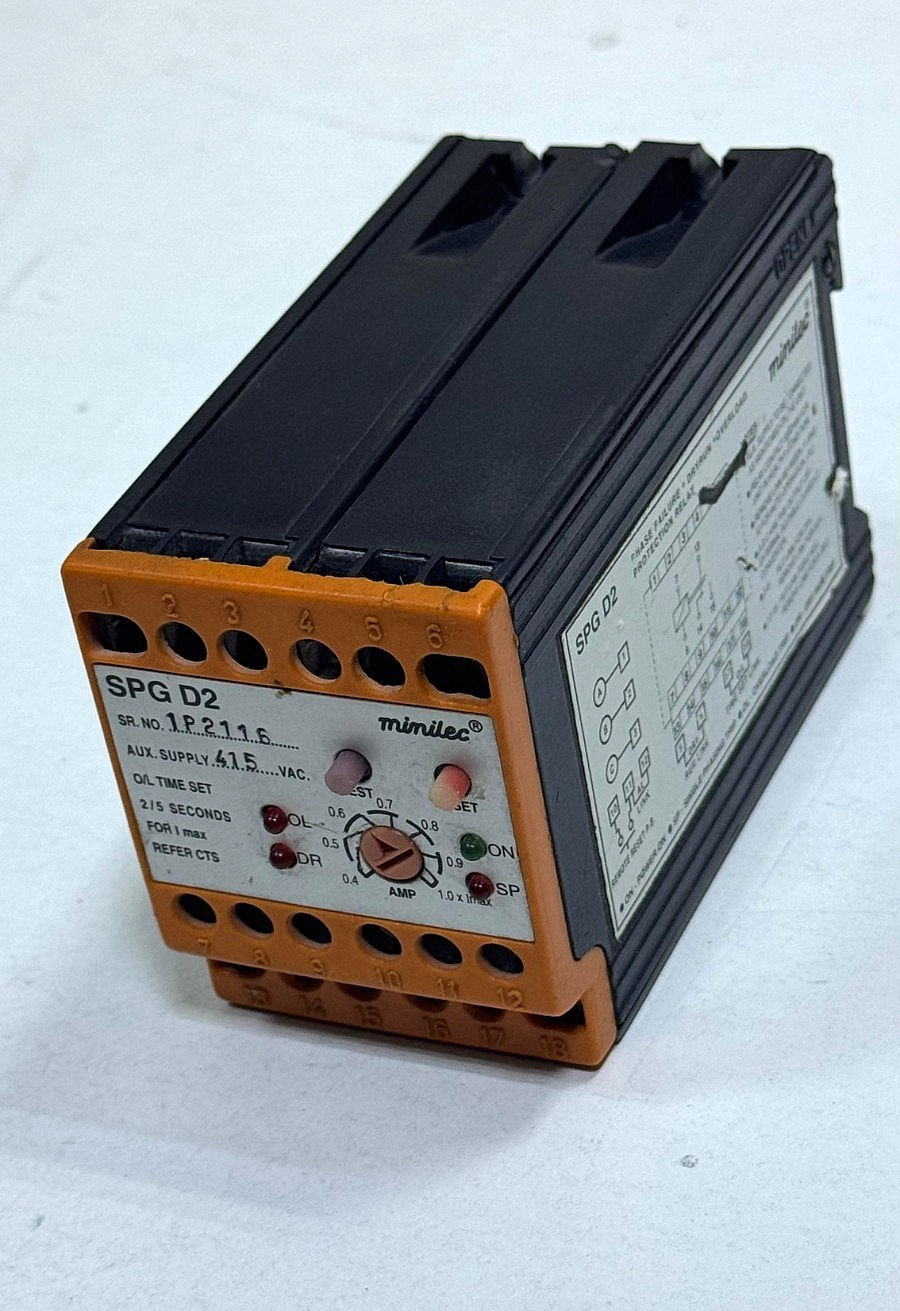 Minilec | SPG D2 | Phase Failure + Dry Run + Overload + Protection Relay1