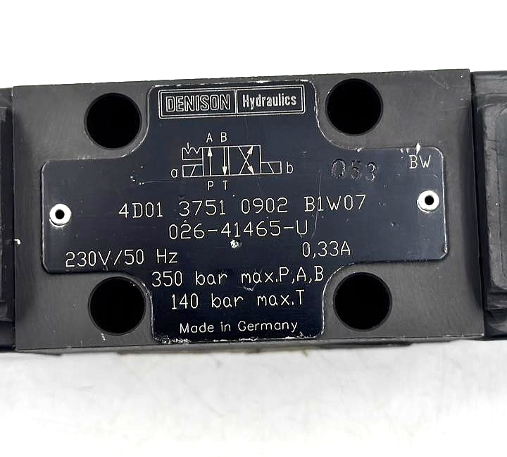 Denison Hydraulics 4D0137510902B1W07 Directional Control Valve | German Made1