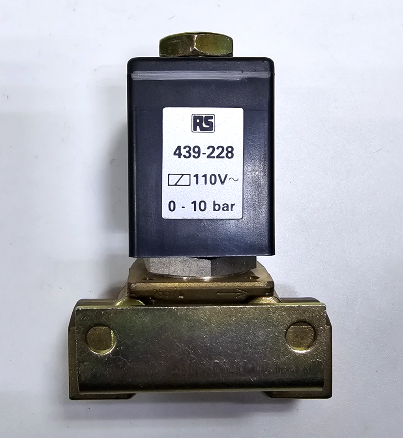 RS 439228 Burkert Solenoid Valve – 110V | 0–10 Bar | RS Components | Germany0