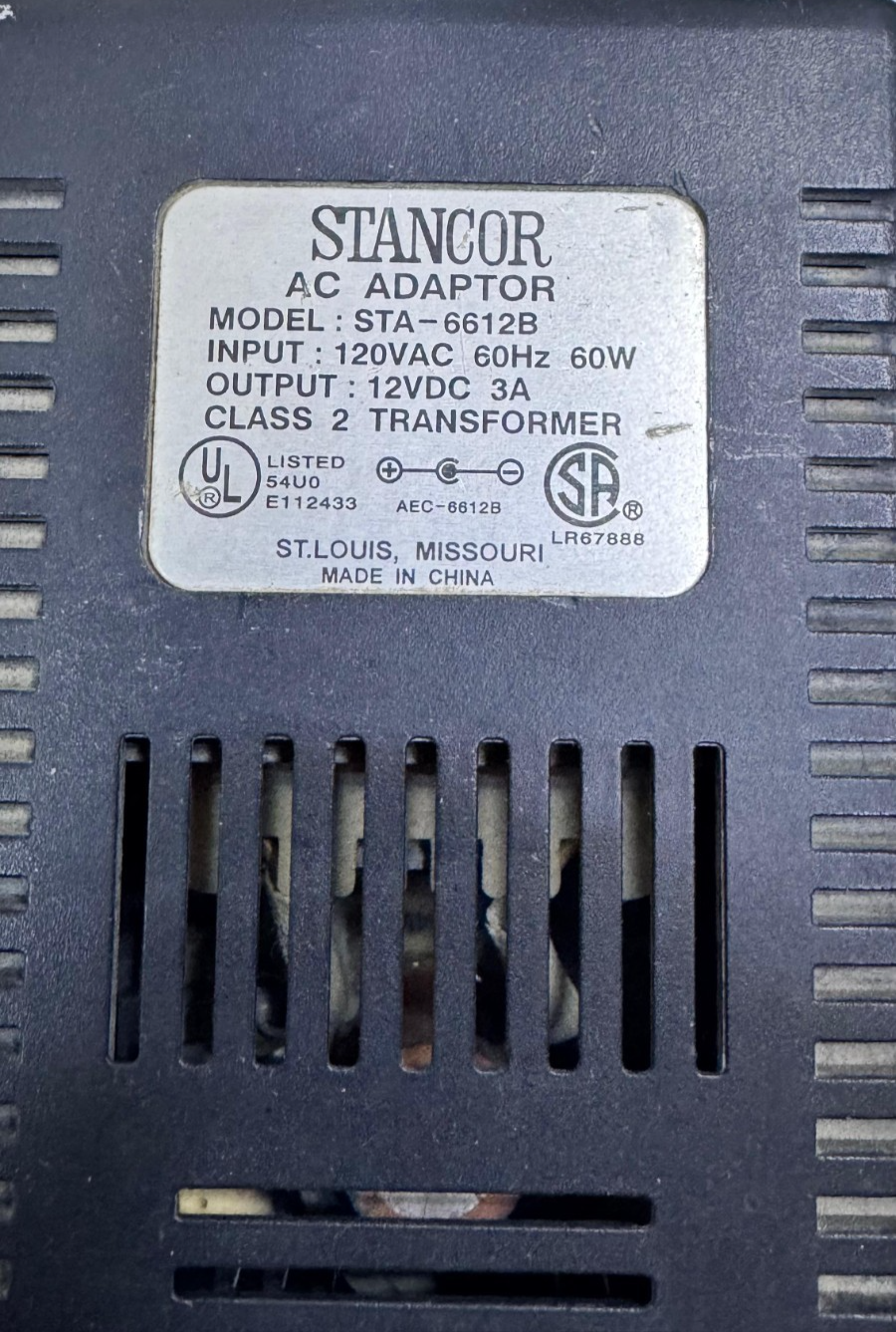 STANCOR | STA6612B | AC Adapter2