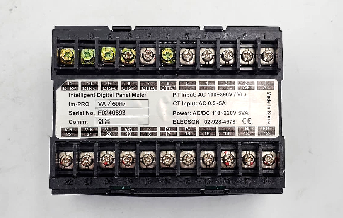 Elecson imPRO Intelligent Digital Panel Meter | VA 60Hz | Made in Korea5
