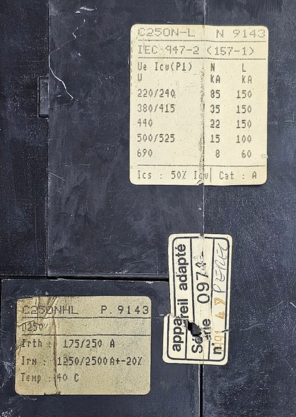 Merlin Gerin | C250N | Compact Circuit Breaker | 250 A2