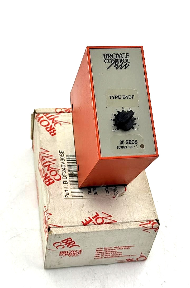 Broyce Control B1DF OnDelay Time Delay Relay – 30 Sec | Made in UK ( 1 pcs )0