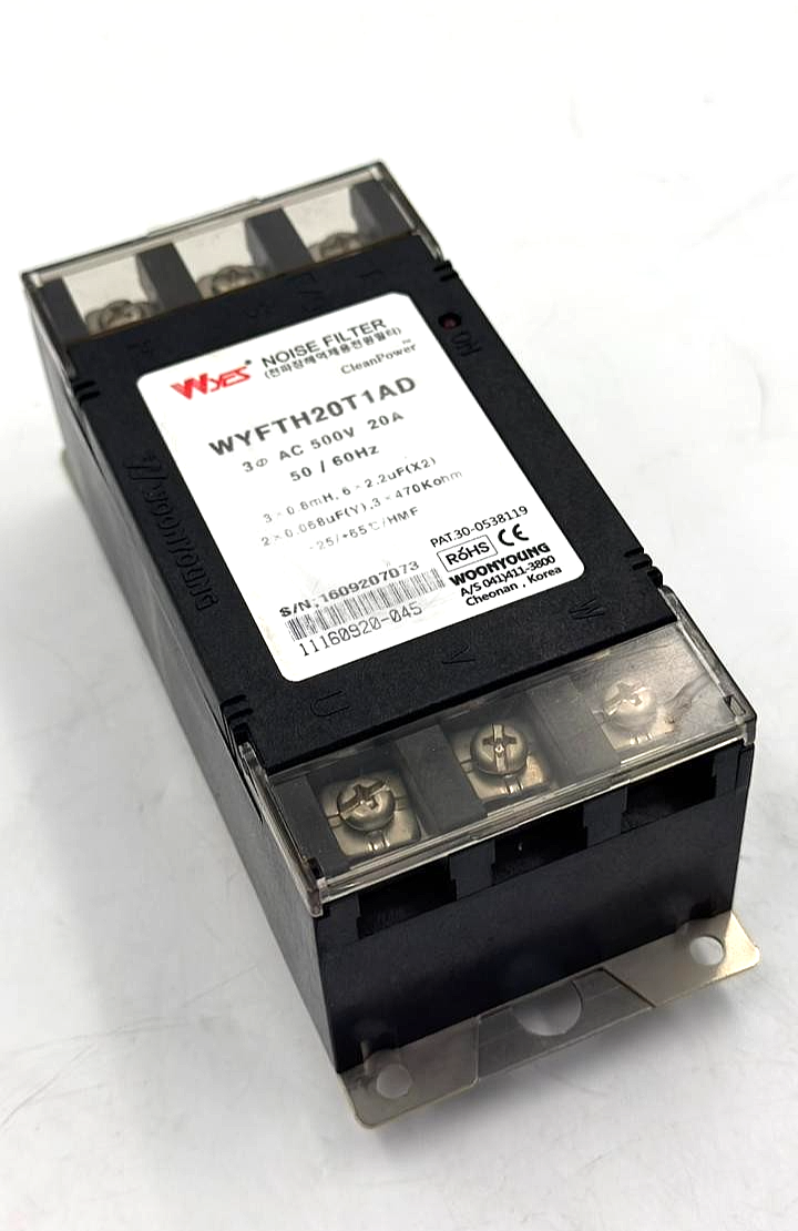 Woonyoung WYFTH20T1AD 3Phase Noise Filter 500V 20A ( 1 Pcs)0