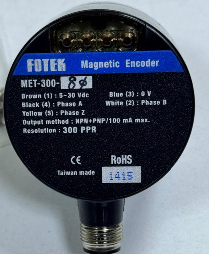 Fotek | MET3008M12 | Magnetic Encoder – 300 PPR Resolution,2