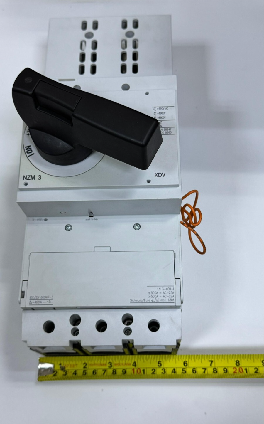 Moeller Eaton NZM 3XDV Fuse Switch Disconnector – Max 400A, 690V AC2