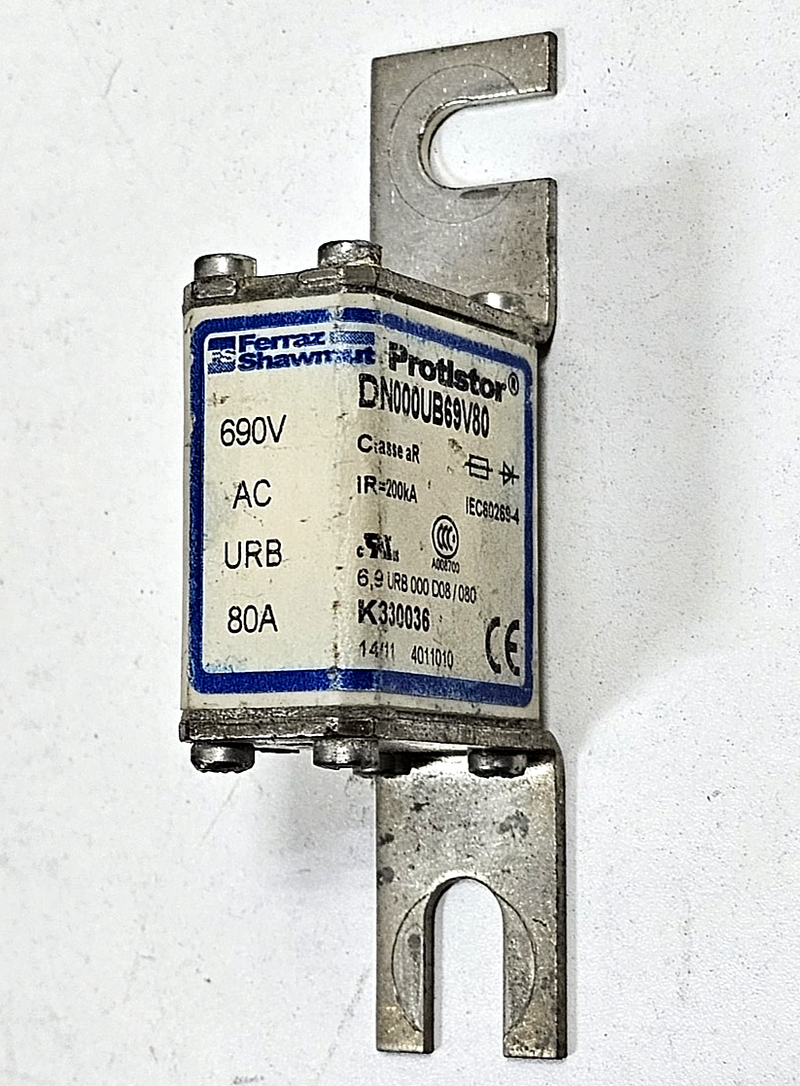 Ferraz Shawmut | DN000UB69V80 | Protistor Fuse | 80A | 690V AC0