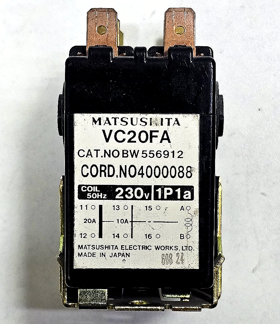 Matsushita | VC20FA | Power Relay | 230V Coil | Made in Japan1