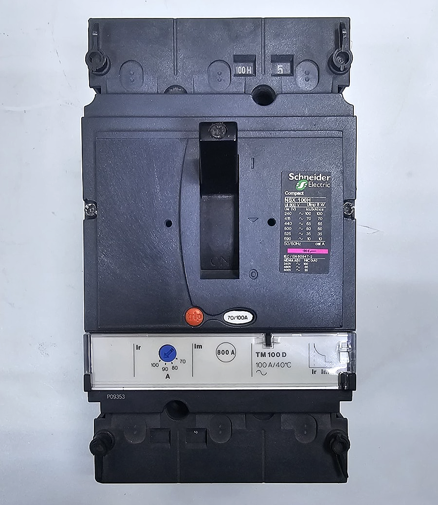 Schneider Electric Compact NSX 100H Circuit Breaker | 70/100A | 50/60Hz | 800VAC0