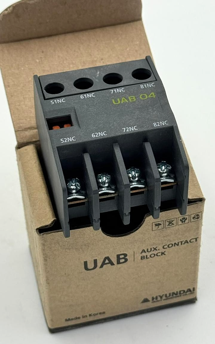 Hyundai | UAB 04NS |  Auxiliary Contact Block | Made in Korea0