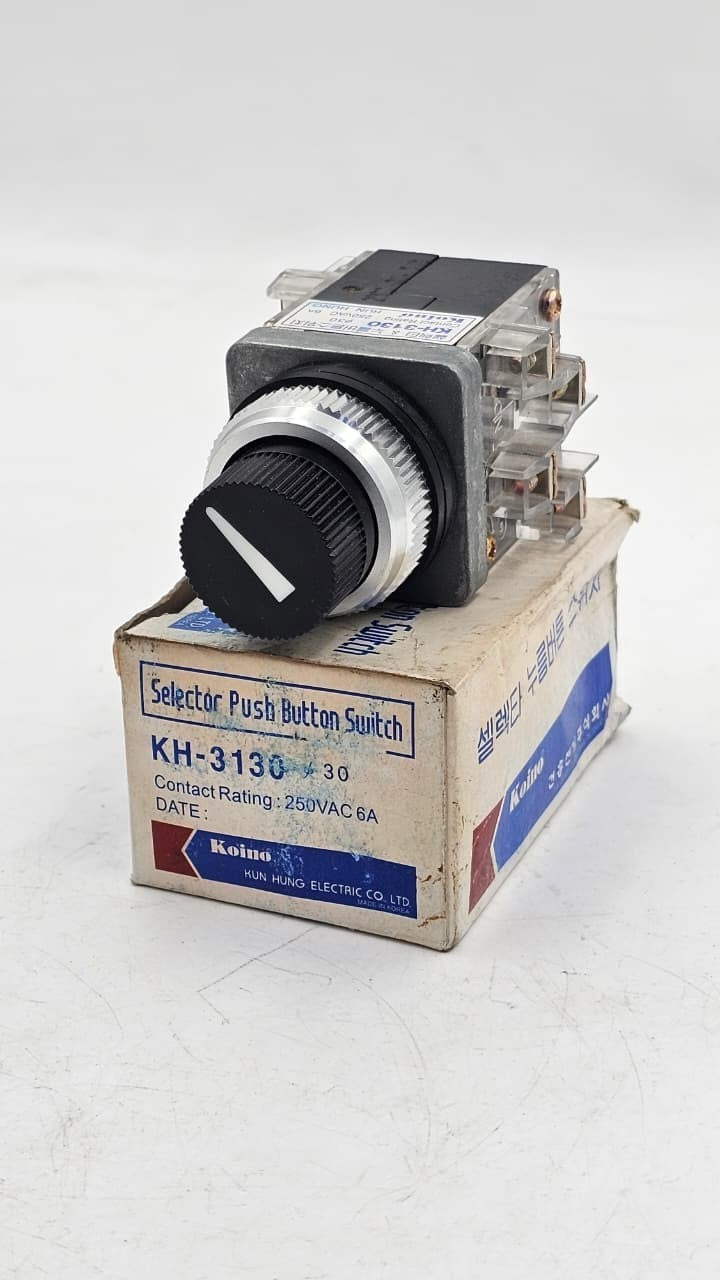 KOINO KH3130 Selector Push Button Switch | 250VAC 6A0
