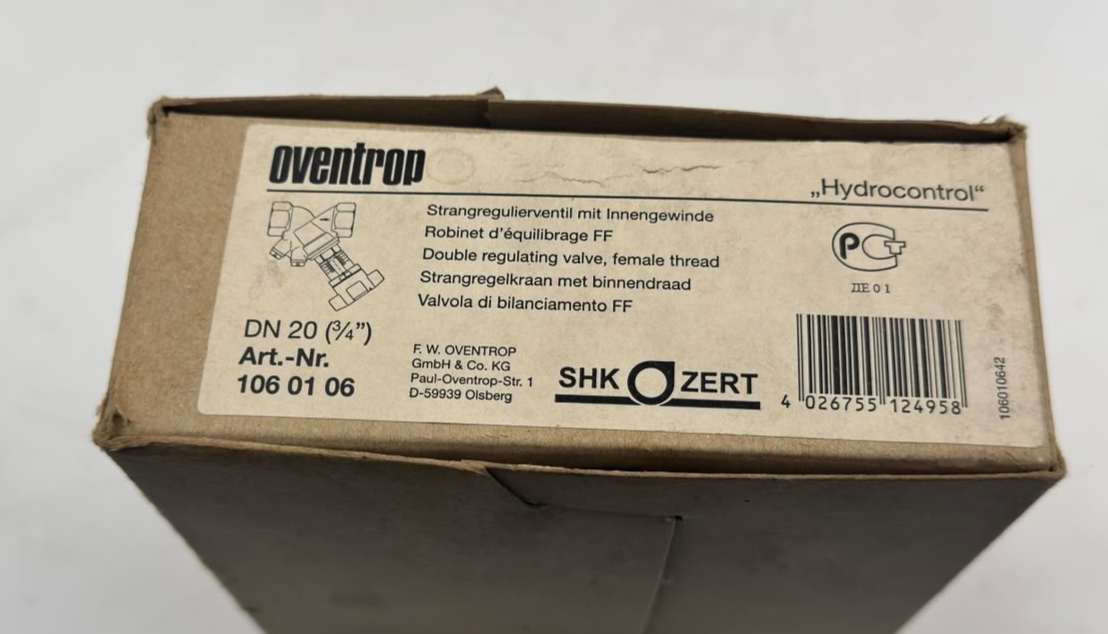 Oventrop Hydrocontrol DN20 | Made In Germany2