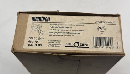 Oventrop Hydrocontrol DN20 | Made In Germany2