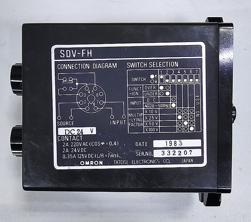 Omron SDVFH Voltage Sensor – 24VDC, 2A, Industrial Grade, Made in Japan1