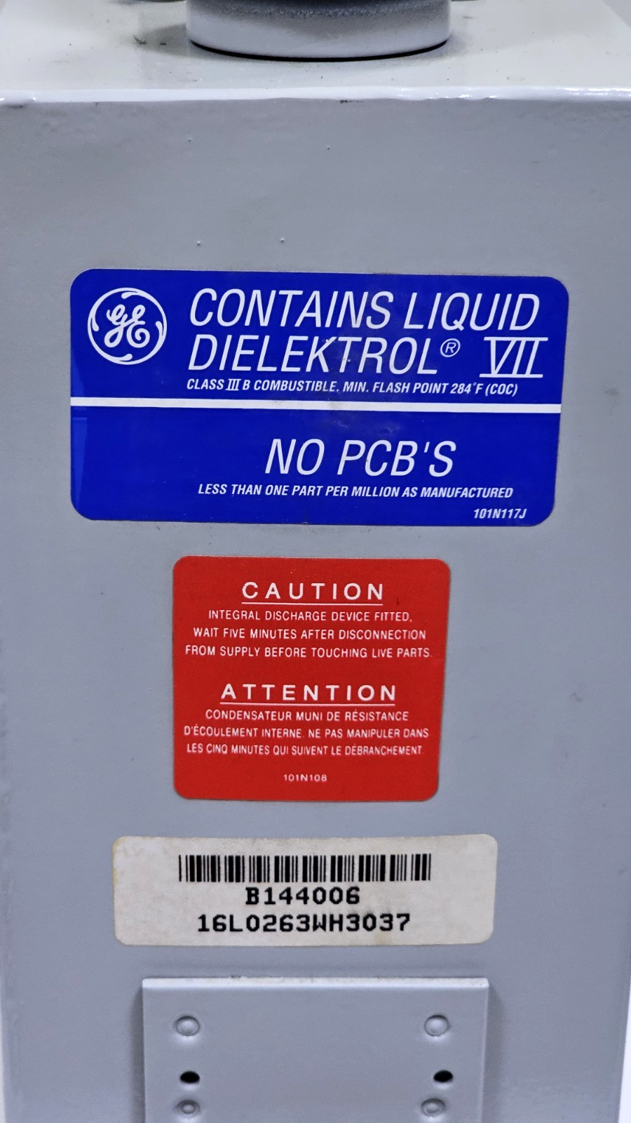 General Electronics | 16L0263WH3037 | High Voltage Capacitor 3300V | Made in USA5