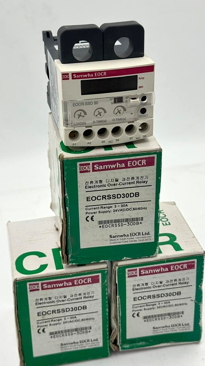 Samwha EOCRSSD30DB Electronic Overload Relay | 3–30A | 24VAC/DC9