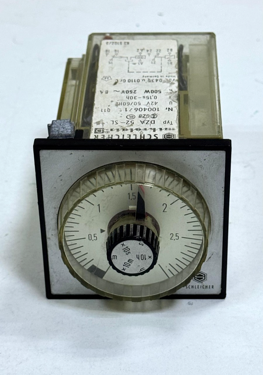 Schleicher Mikroais  DZA 52SL Electromechanical Timer Relay, 42V | German Made6