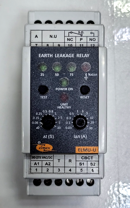 Elmex ELMUU | Earth Leakage Monitoring Unit 30A | 275 VACFast Shipping2
