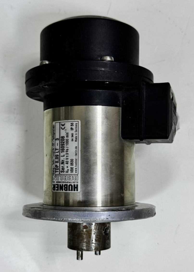 Hübner TDP 0.09 LT3 Analog DC Tachogenerator | 40V per 1000 RPM Germany - saleem al tamimi electric equipment trading co llc-UAE