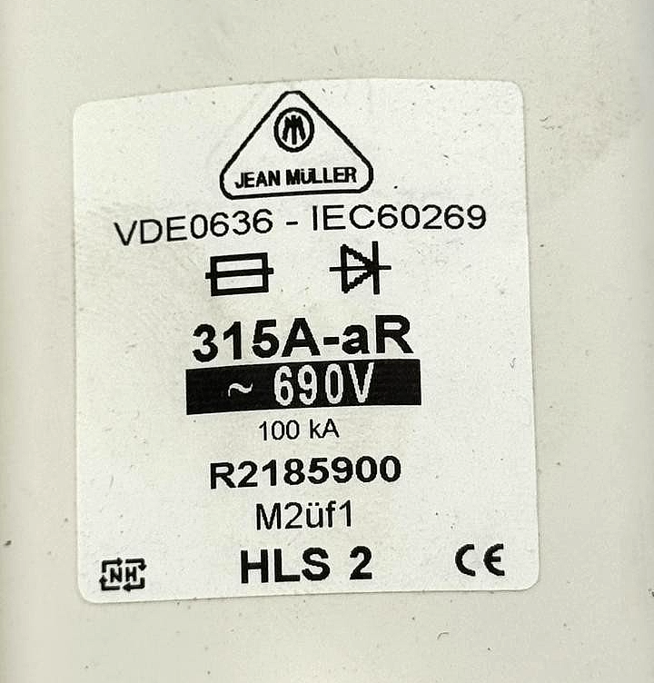 Jean Müller R2185900 NH Fuse Link – 315A, 690V AC ( Pack of 2 )4