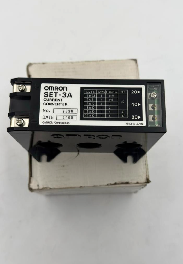 OMRON SET3A Current Converter Model 2890 | Made in Japan0