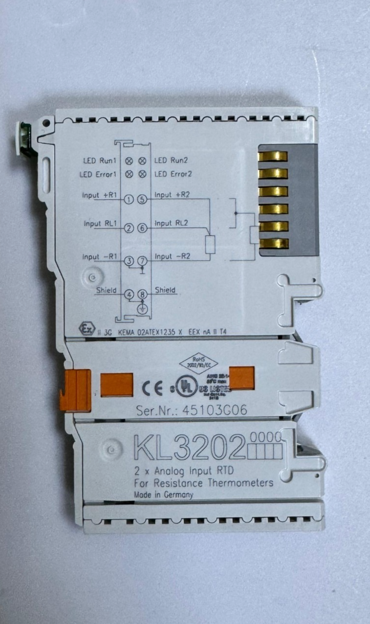 RS KL3202 Analog Input Module – 2Channel RTD Input for Resistance Thermometers0