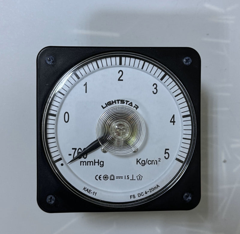 Lightstar KAE11 Analog Pressure Meter | 760 mmHg to 5 kg/cm² | DC 4–20mA0