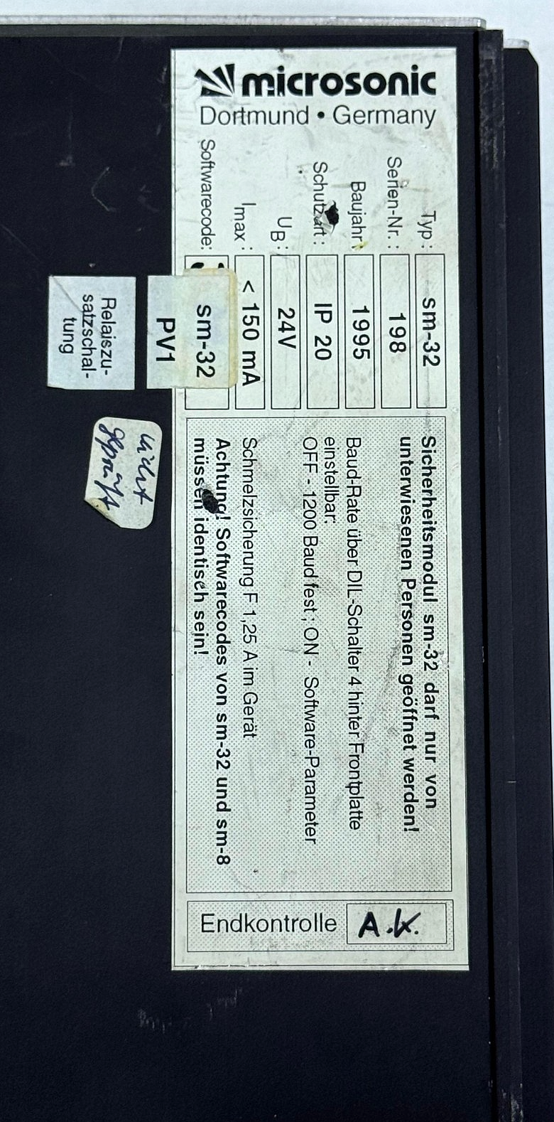 Microsonic | SM32 | Safety Module | Made in Germany2