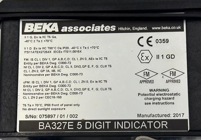 BEKA | BA327E 5 | Digital Indicator | Made in UK4