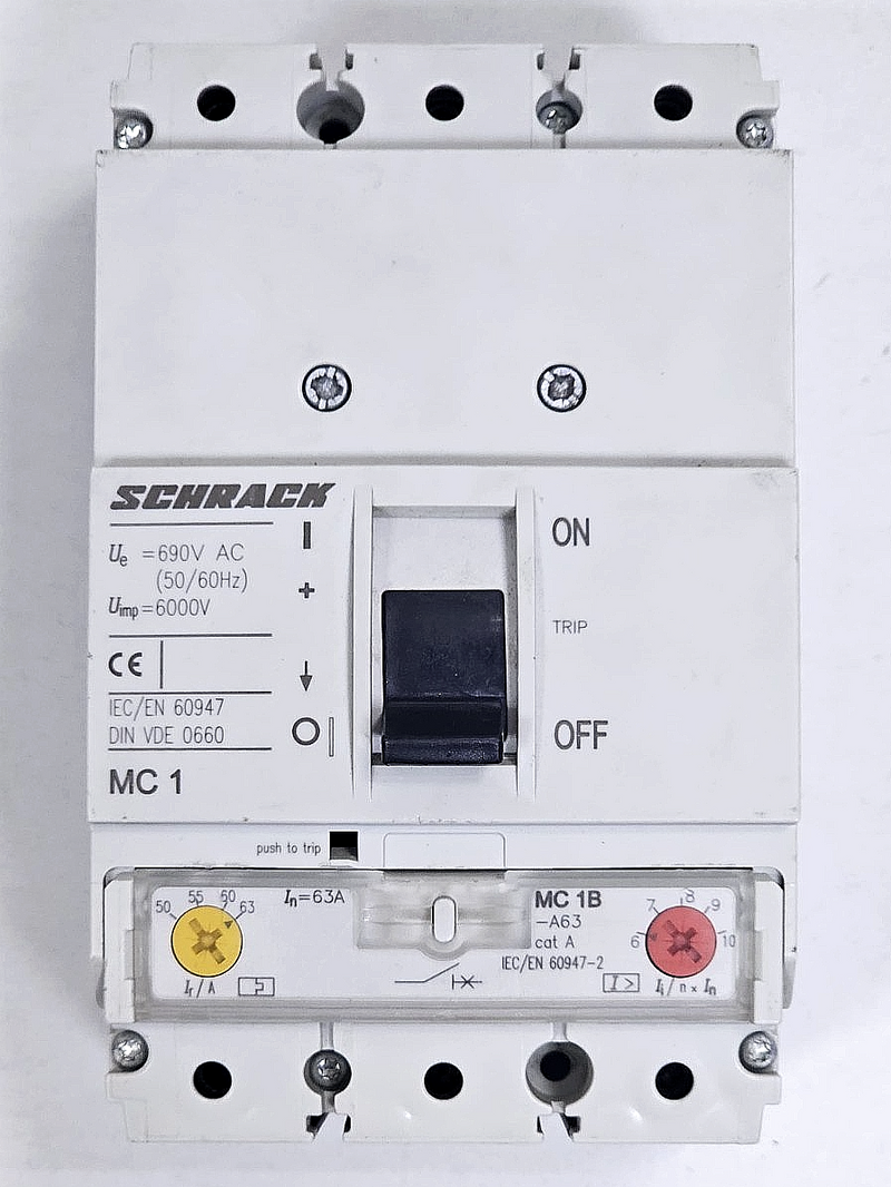 Schrack | MC1B | Moulded Case Circuit Breaker (MCCB) | 63A0