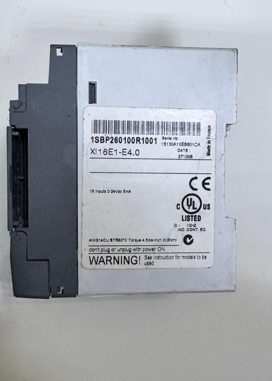 ABB 1SBP260100R1001 XI16E1E4.0 Digital Input Extension Module – 16 Inputs, 24VD2