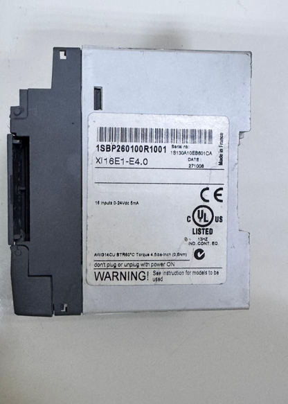 ABB 1SBP260100R1001 XI16E1E4.0 Digital Input Extension Module – 16 Inputs, 24VD2