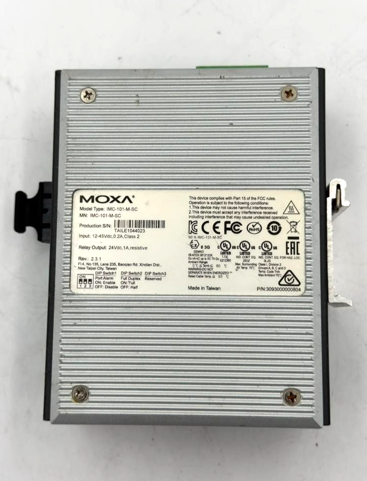Moxa IMC101MSC Industrial Media Converter | Made in Taiwan0