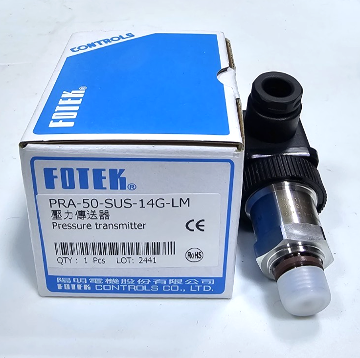 FOTEK PRA50SUS14GLM Pressure Transmitter – 50 BAR, 8~30VDC, 420 mA0