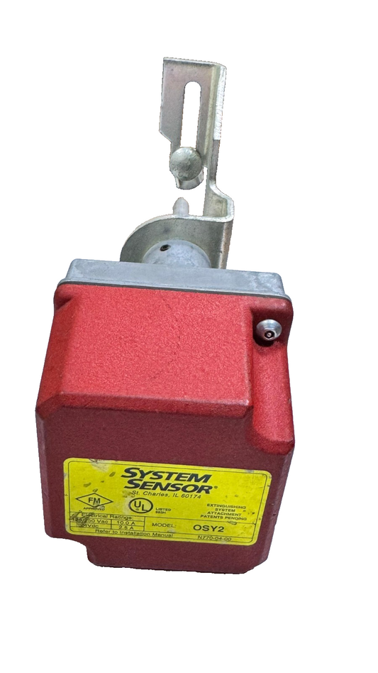 System Sensor OSY2 Supervisory Switch – FM Approved, UL Listed, 125/250VAC, 24VD0