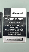 Allenwest SCIS Motor Starter Switch – Made in UK1