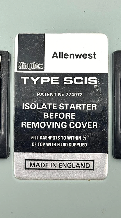 Allenwest SCIS Motor Starter Switch – Made in UK1