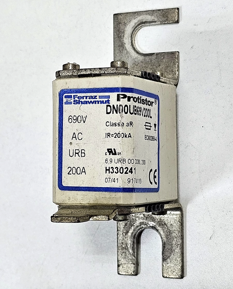 Ferraz Shawmut | DN00UB69V200L | Protistor Fuse | 200A 690V AC0