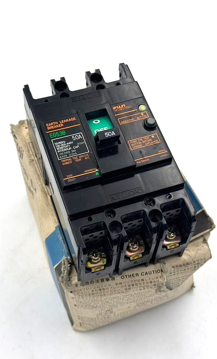 Fuji Electric EG53B Earth Leakage Circuit Breaker (ELCB) 50A | Made in Japan0