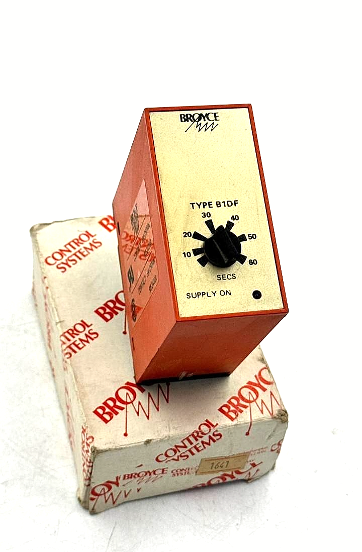Broyce Control B1DF Timer Relay | Adjustable 10–60 Secs | Made in UK0