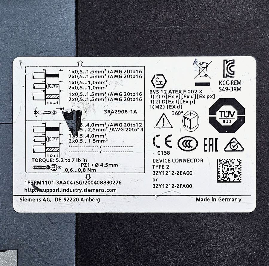 Siemens | SIRIUS | 3RM11013AA04 | Motor Starter | 3RM1 Compact Starter5