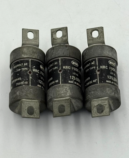 MEM | 125 SD6 | HRC Fuse Link | 125 A | Made in UK ( 1 Pcs  )9