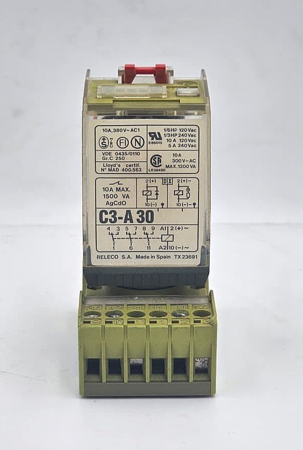 Releco C3A30 Industrial Power Relay with Socket | 11Pin PlugIn Relay1