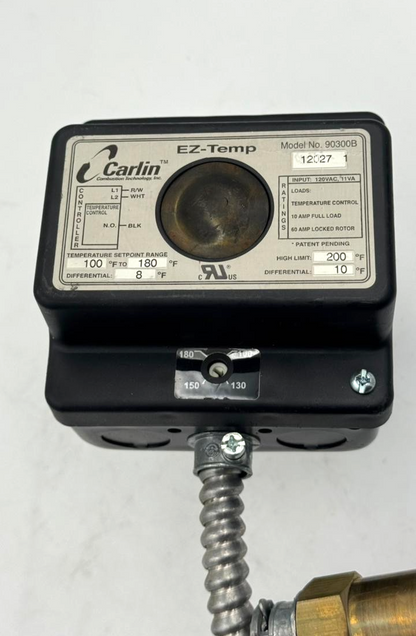 Carlin EZTemp 90300B Temperature Controller 120VAC, 100°F–180°F | USA MADE1
