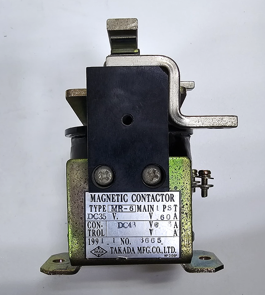 Takada MR6 Magnetic Contactor – 35V DC Coil, 60A Main Contact, NP 0100P, Japan2